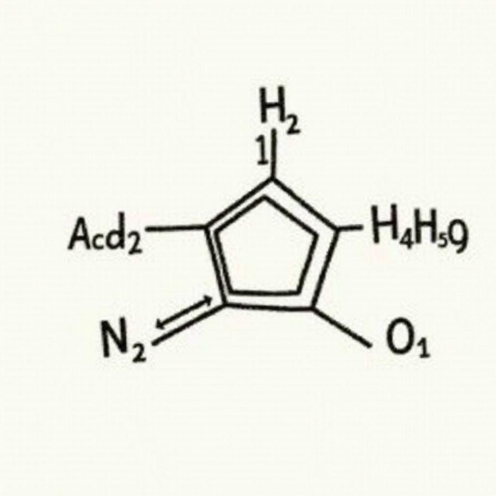 Công thức cấu tạo của Acetamide