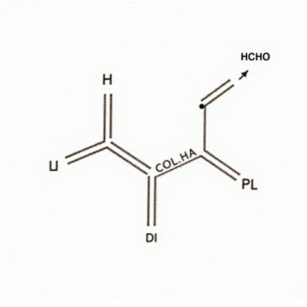 Công thức cấu tạo của Aldehyde Formic