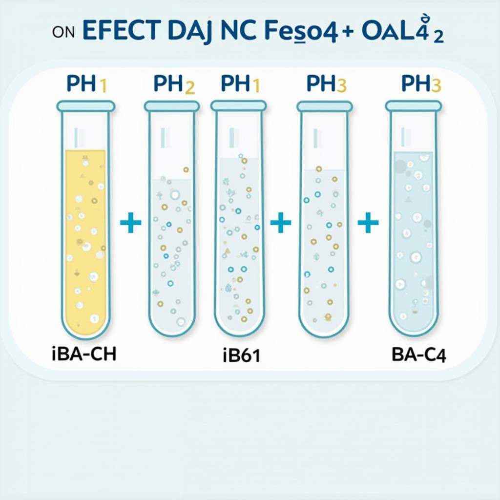 Ảnh hưởng của pH tới phản ứng giữa FeSO4 và BaCl2