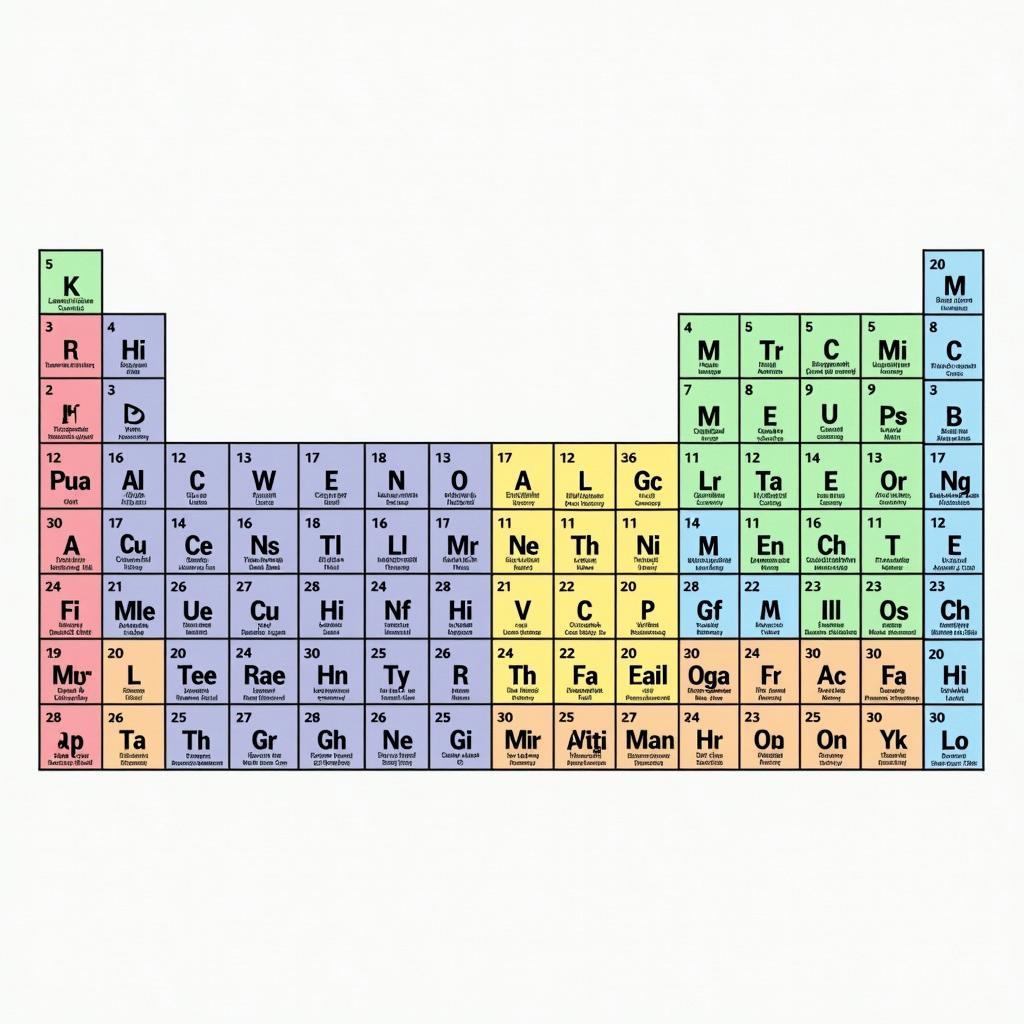 Bảng tuần hoàn và lớp electron thứ 3