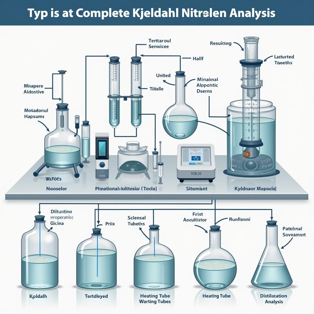 Bộ dụng cụ phân tích nitơ Kjeldahl