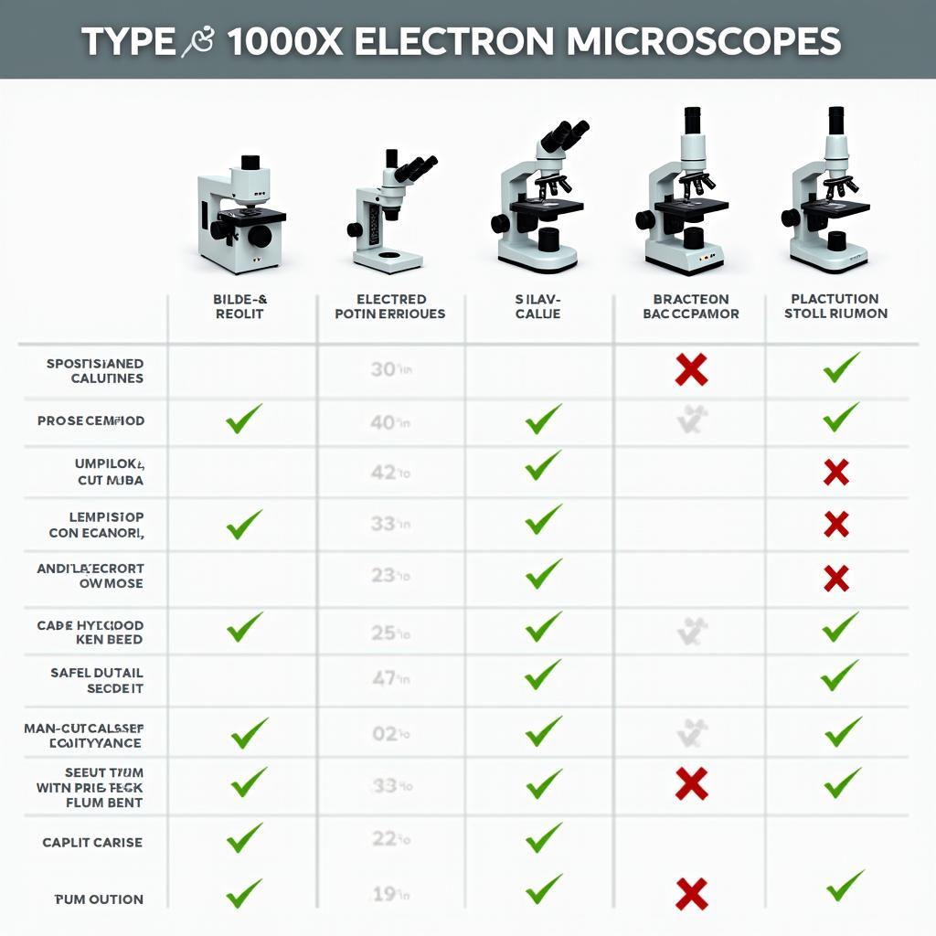 Các loại kính hiển vi điện tử 10000x