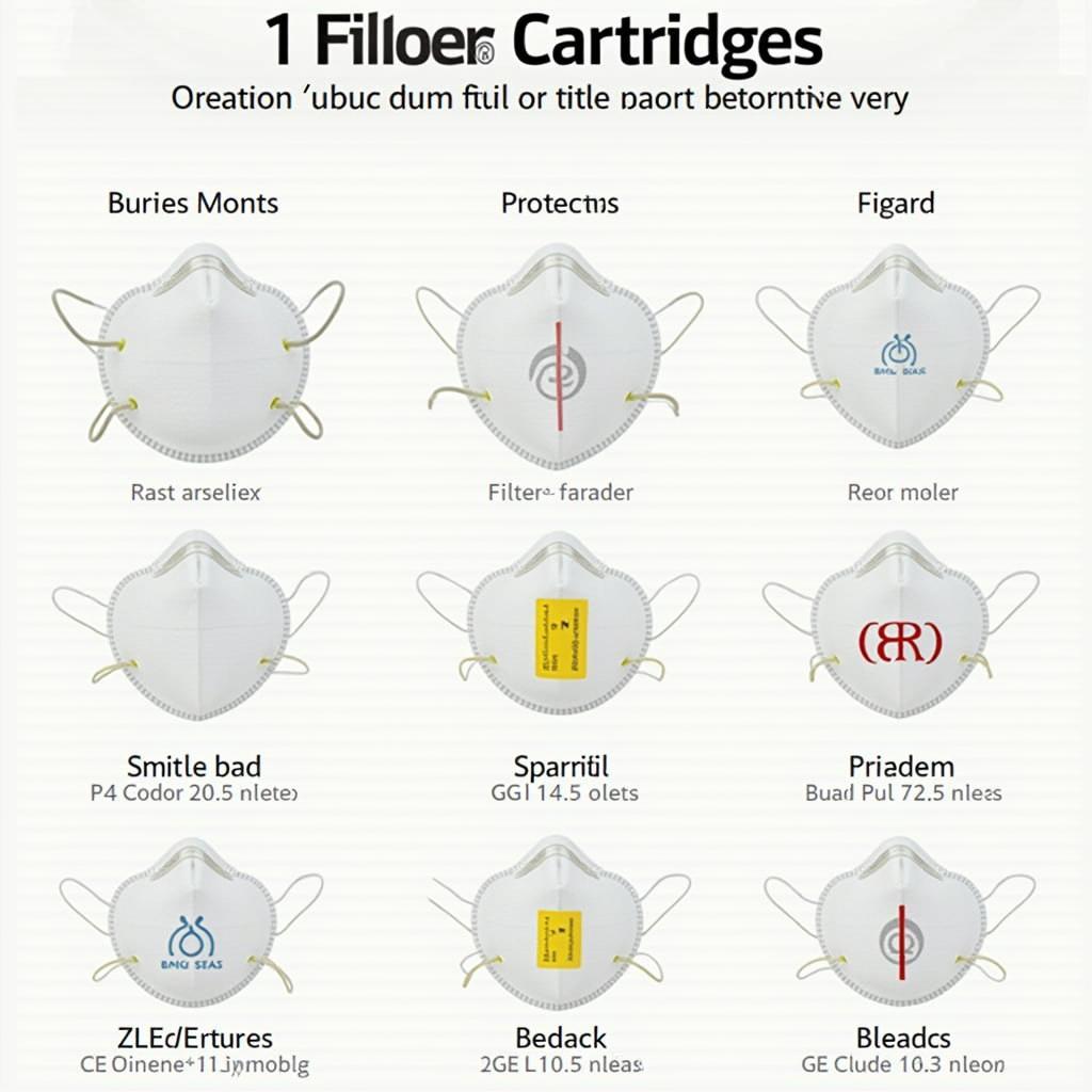 Different Filter Cartridges for 3M 6001 Mask