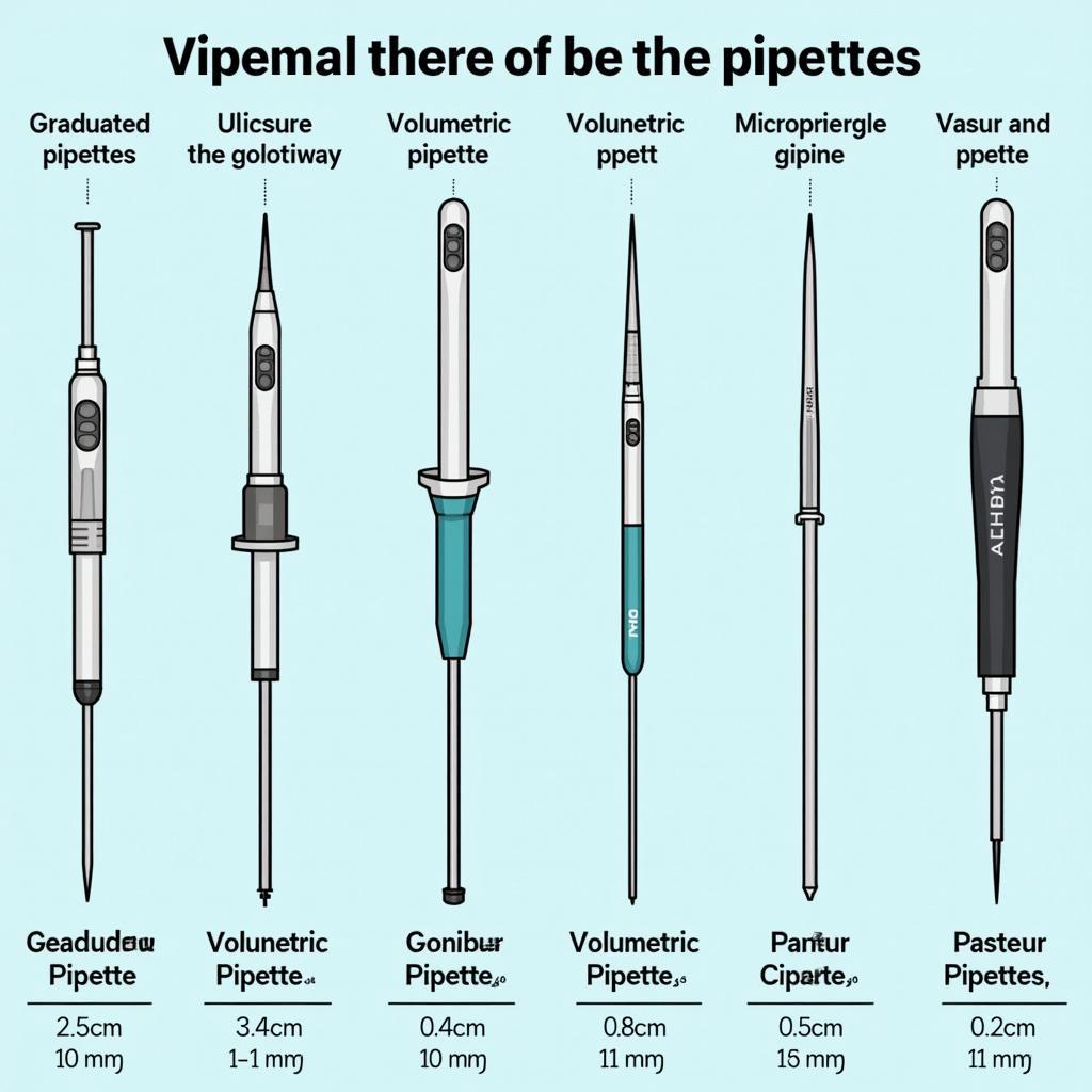 Các loại pipet phổ biến