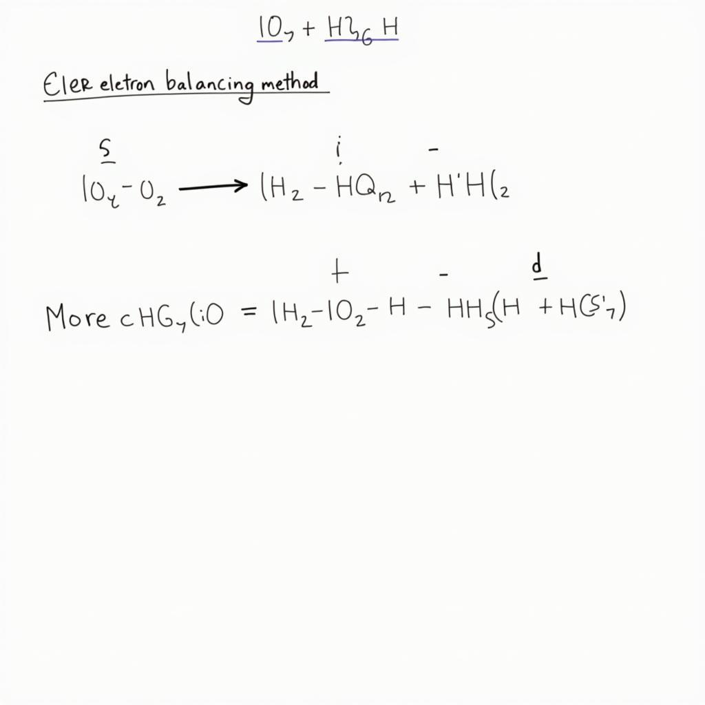 Minh họa phương pháp thăng bằng electron