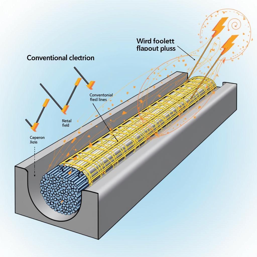 Cơ chế dòng điện trong kim loại: Điện trường tác động lên electron