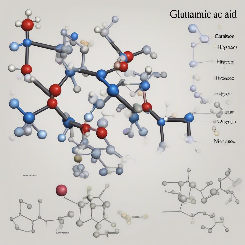 Công thức phân tử của axit glutamic