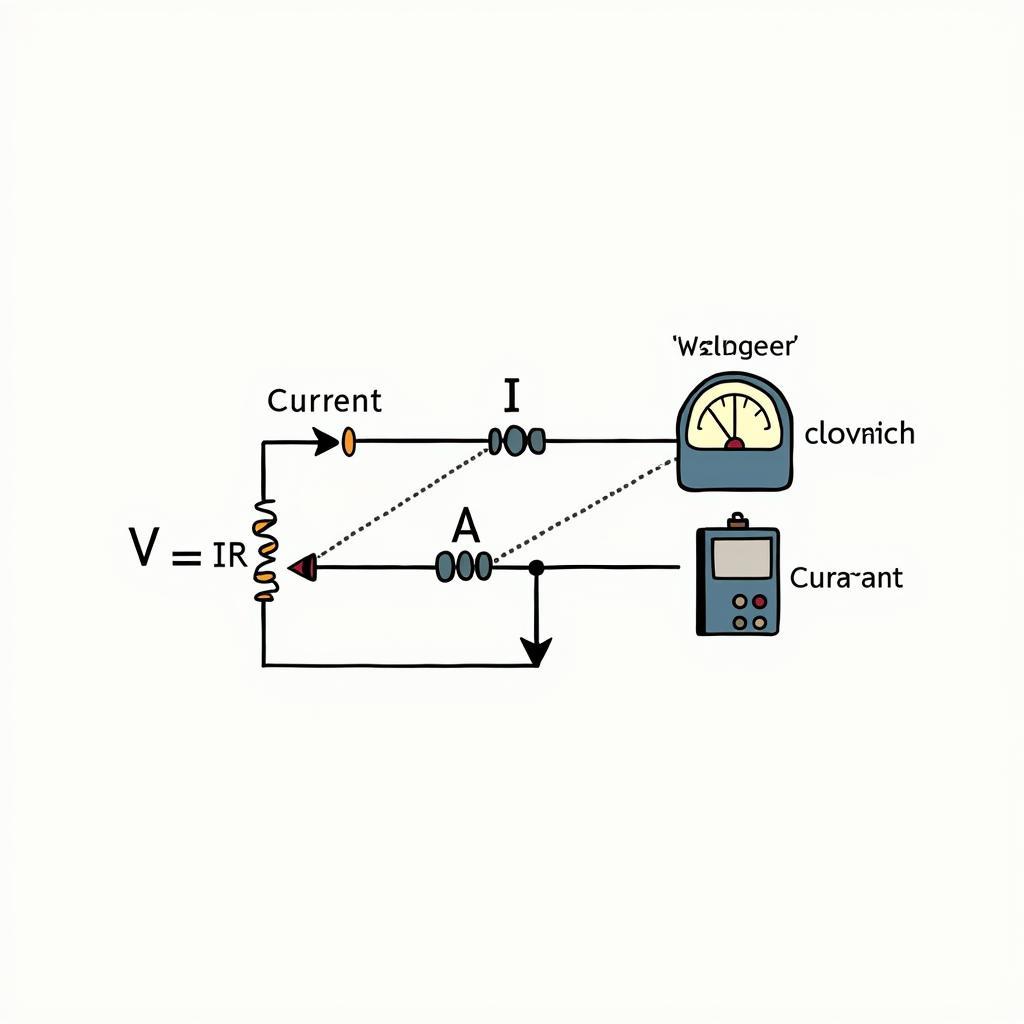 Minh họa Định luật Ohm trong Vật lý 9