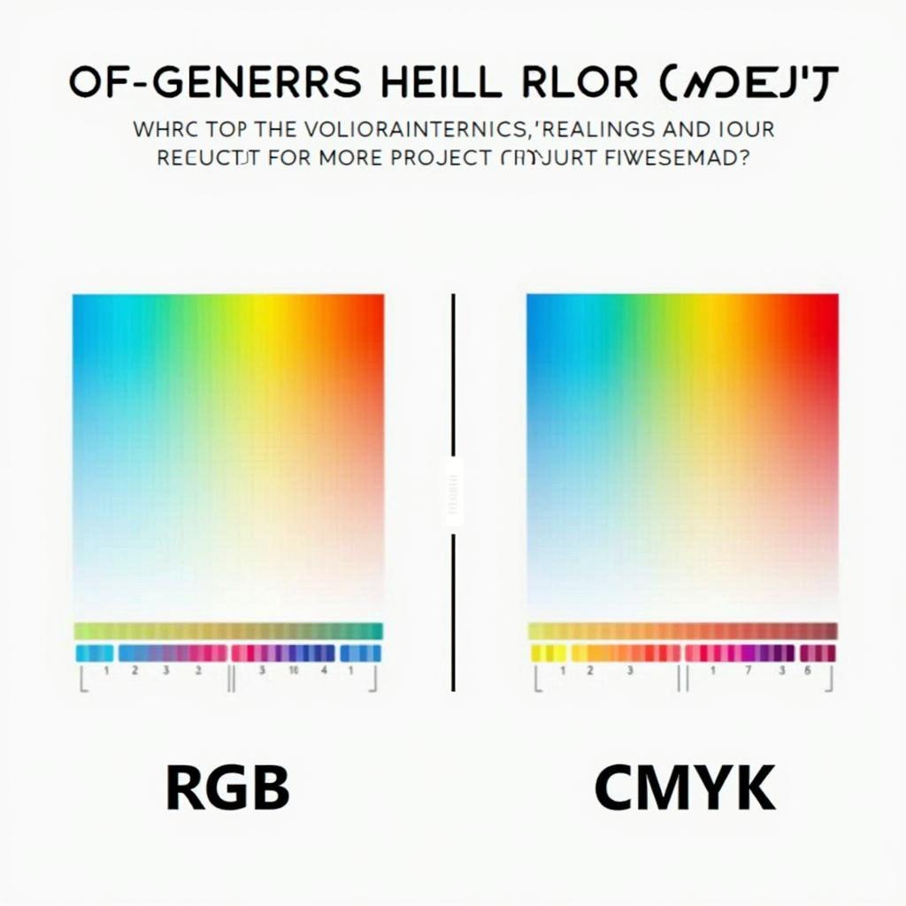 So sánh dải màu RGB và CMYK