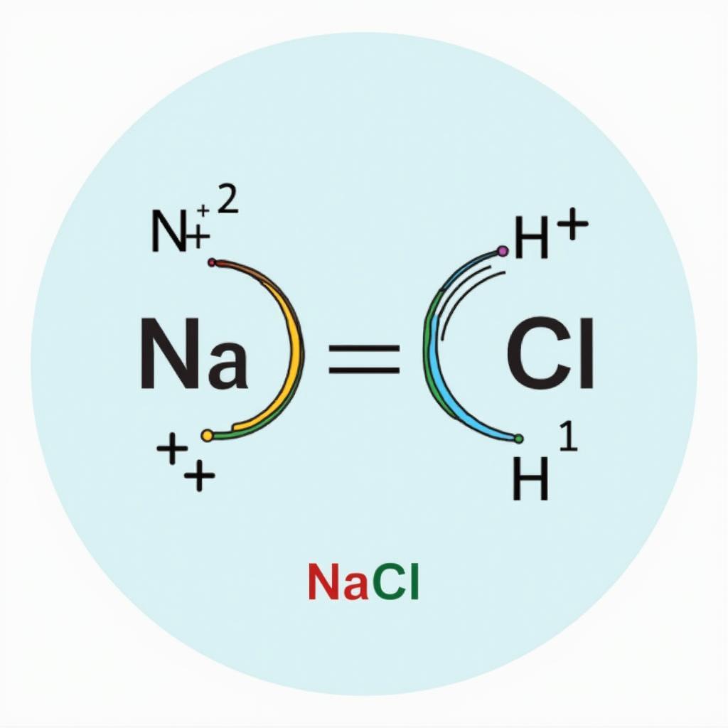 Hình ảnh minh họa liên kết ion trong NaCl