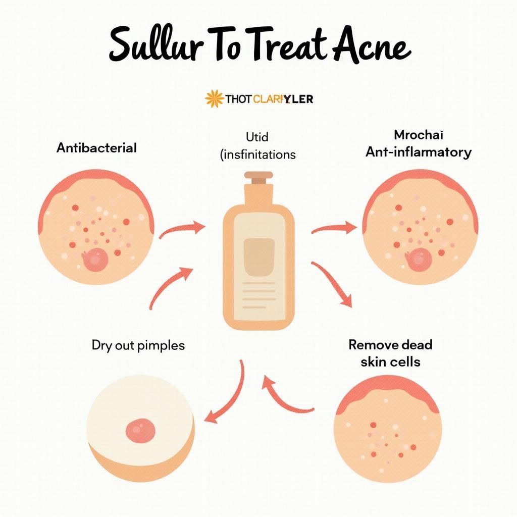 Mechanism of action of sulfur in acne treatment