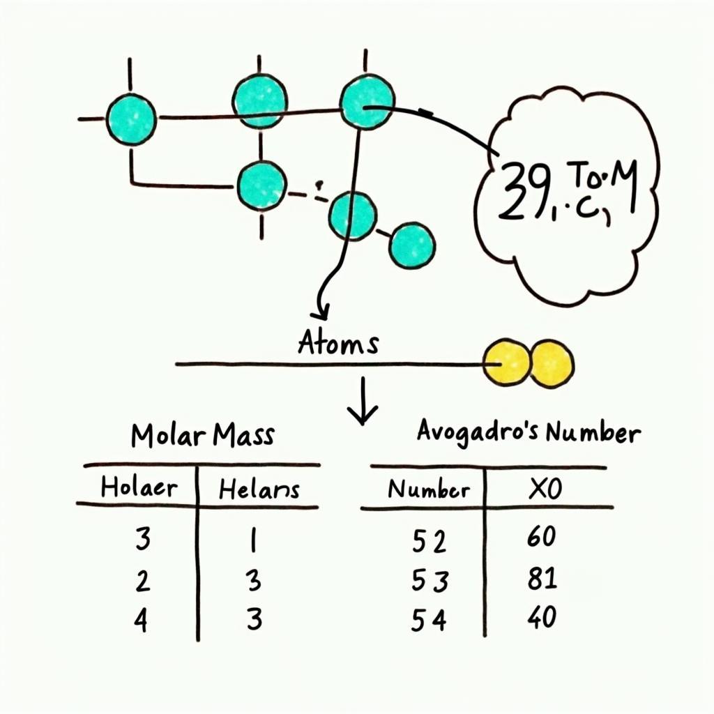 Mối Liên Hệ Giữa Số Nguyên Tử Và Khối Lượng Mol
