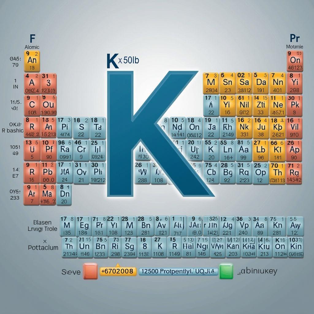 Nguyên tố Kali trong bảng tuần hoàn