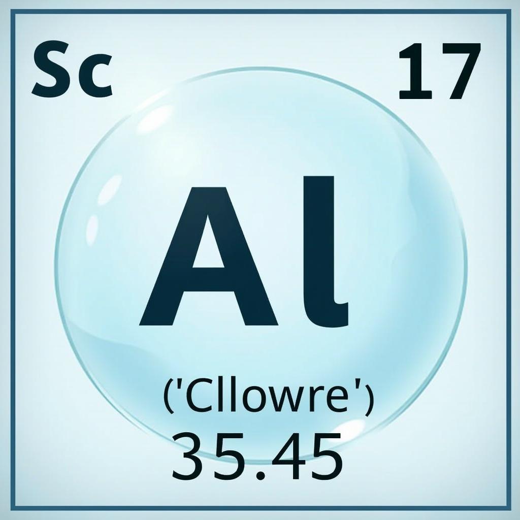 Periodic Table Showing Chlorine Atomic Mass