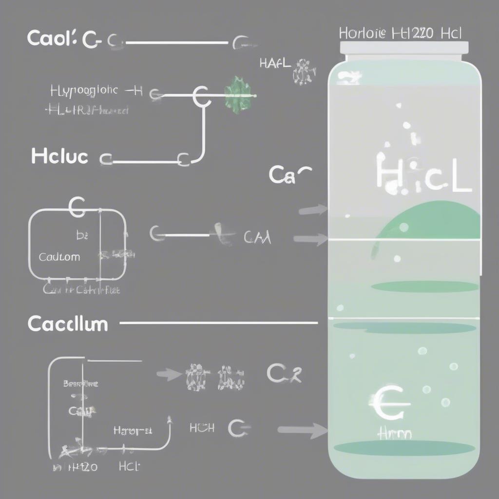 Phản ứng giữa oxit canxi và HCl