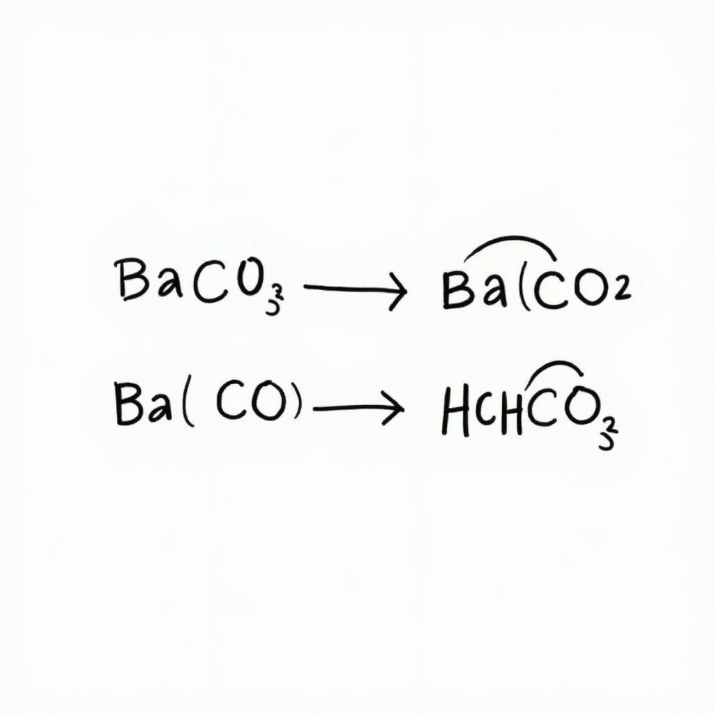 Phản ứng giữa BaCO3 và CO2