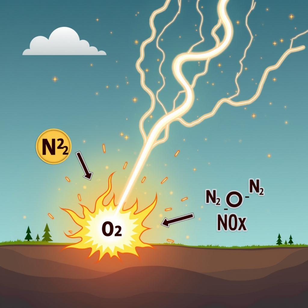 Phản ứng giữa nitơ và oxy ở nhiệt độ cao
