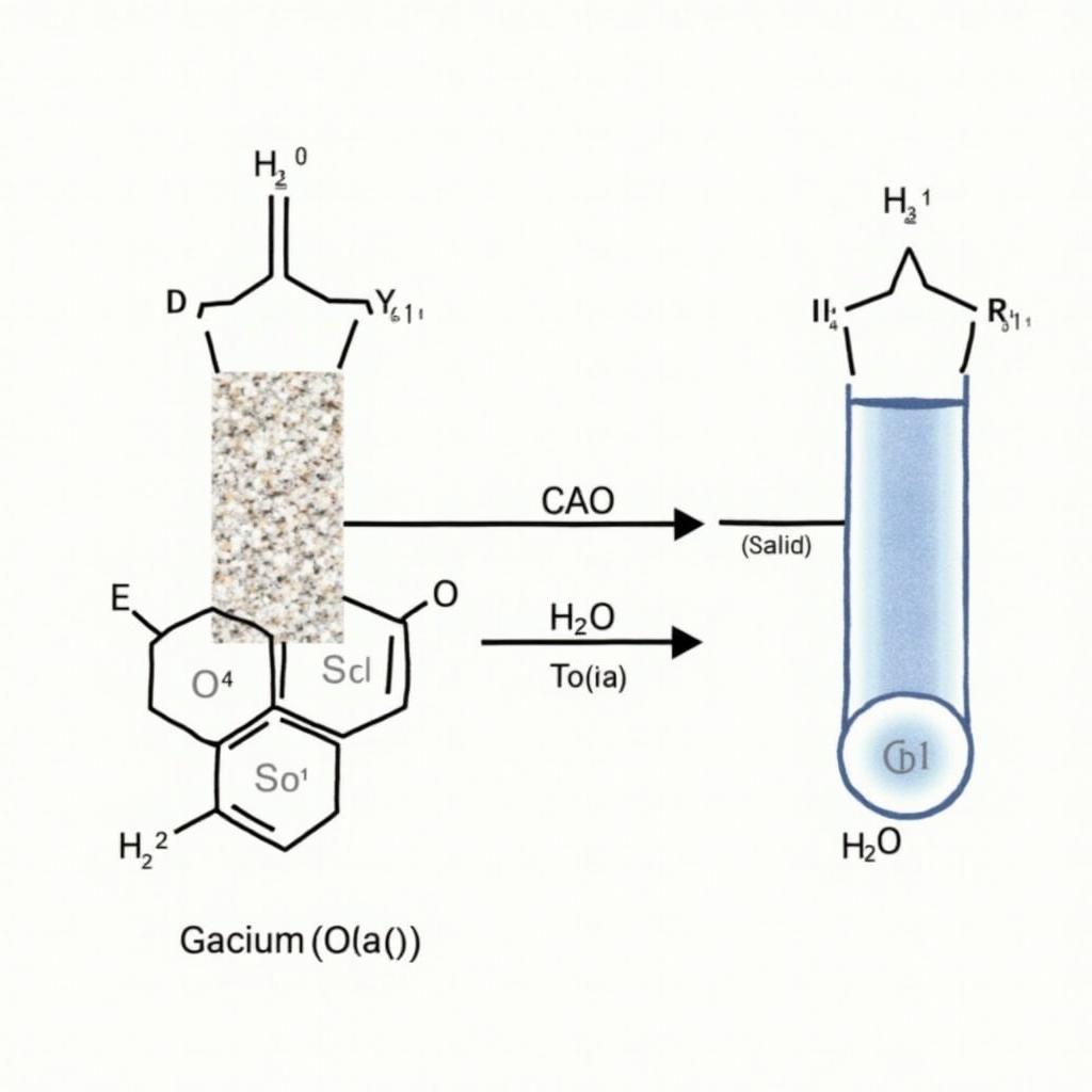 Phản ứng phân hủy CaOH2 thành CaO