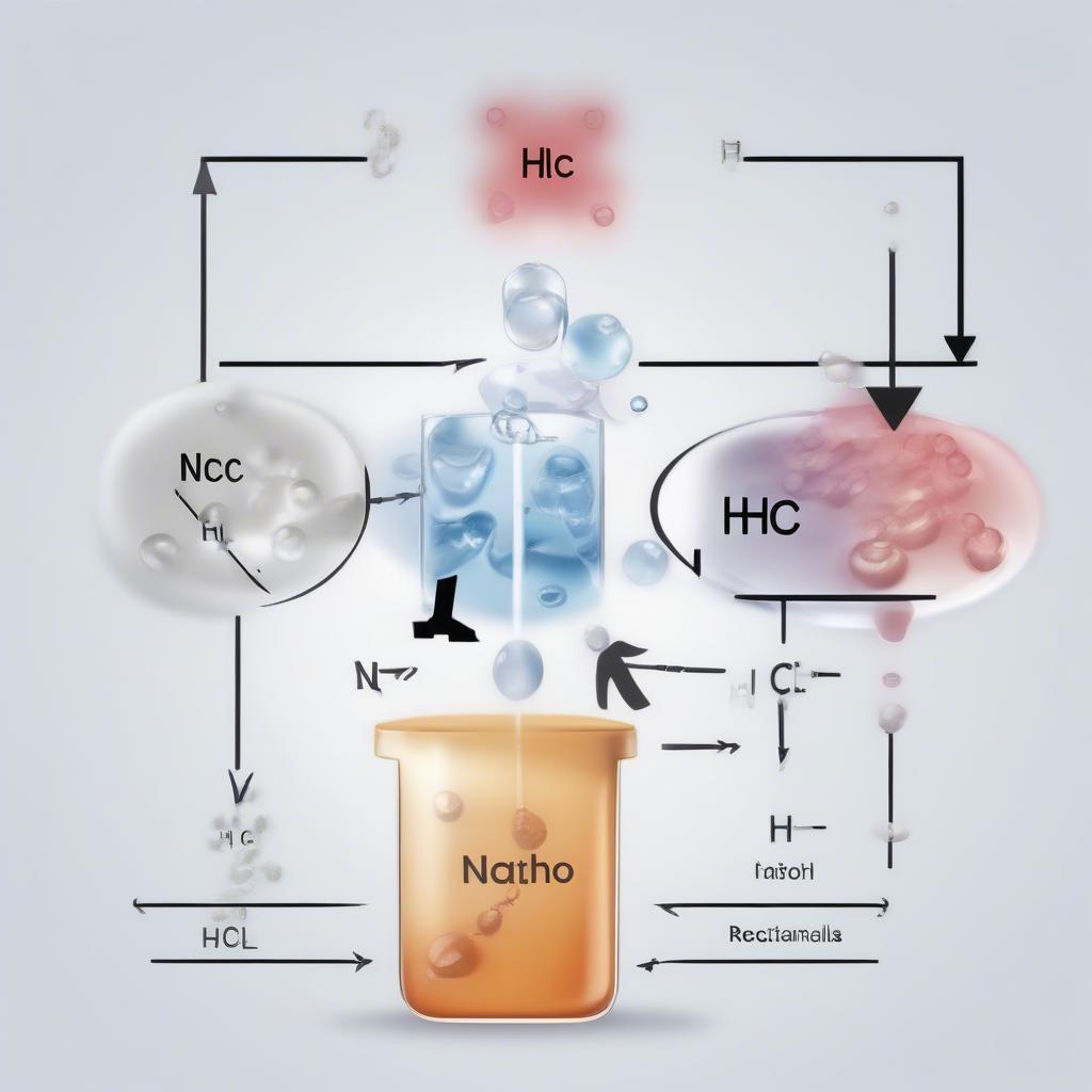 Phản ứng trung hòa giữa NaOH và HCl