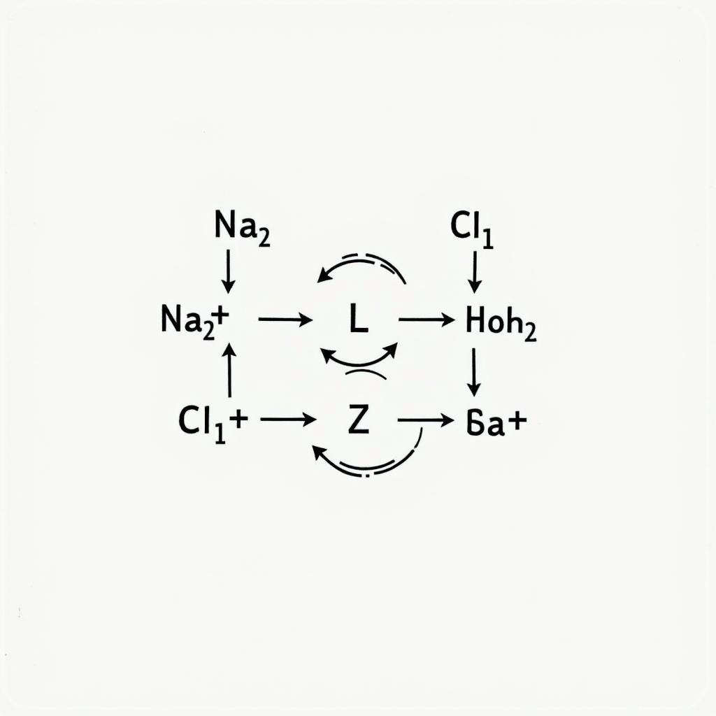 Phương trình hình thành liên kết ion giữa Na và Cl