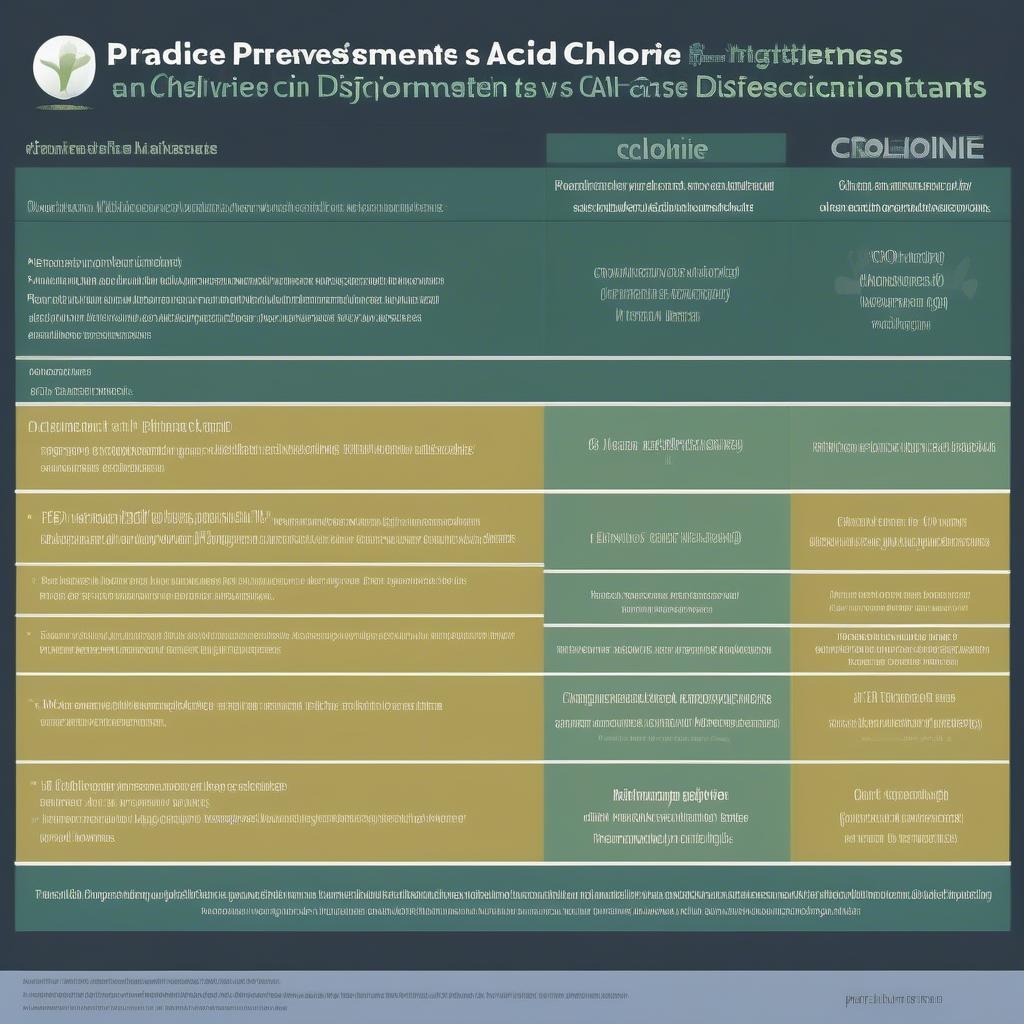 So sánh Peracetic Acid với Chlorine