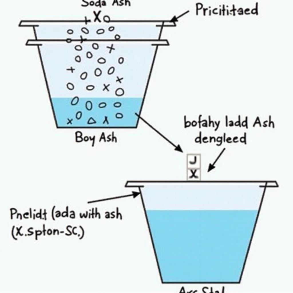 Soda ash làm mềm nước cứng