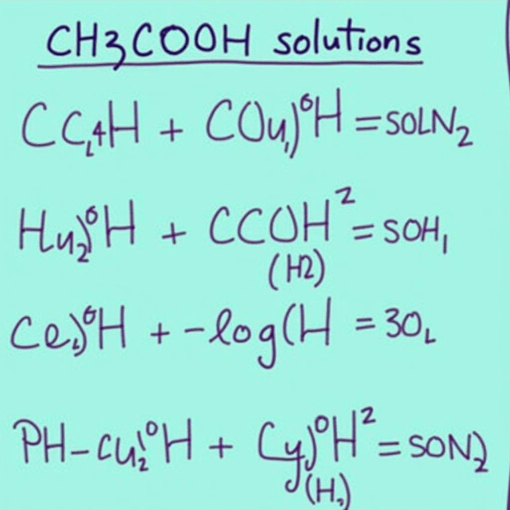 Tính pH của dung dịch CH3COOH