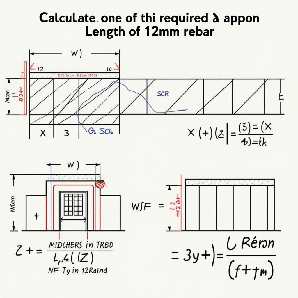 Tính toán chiều dài sắt phi 12