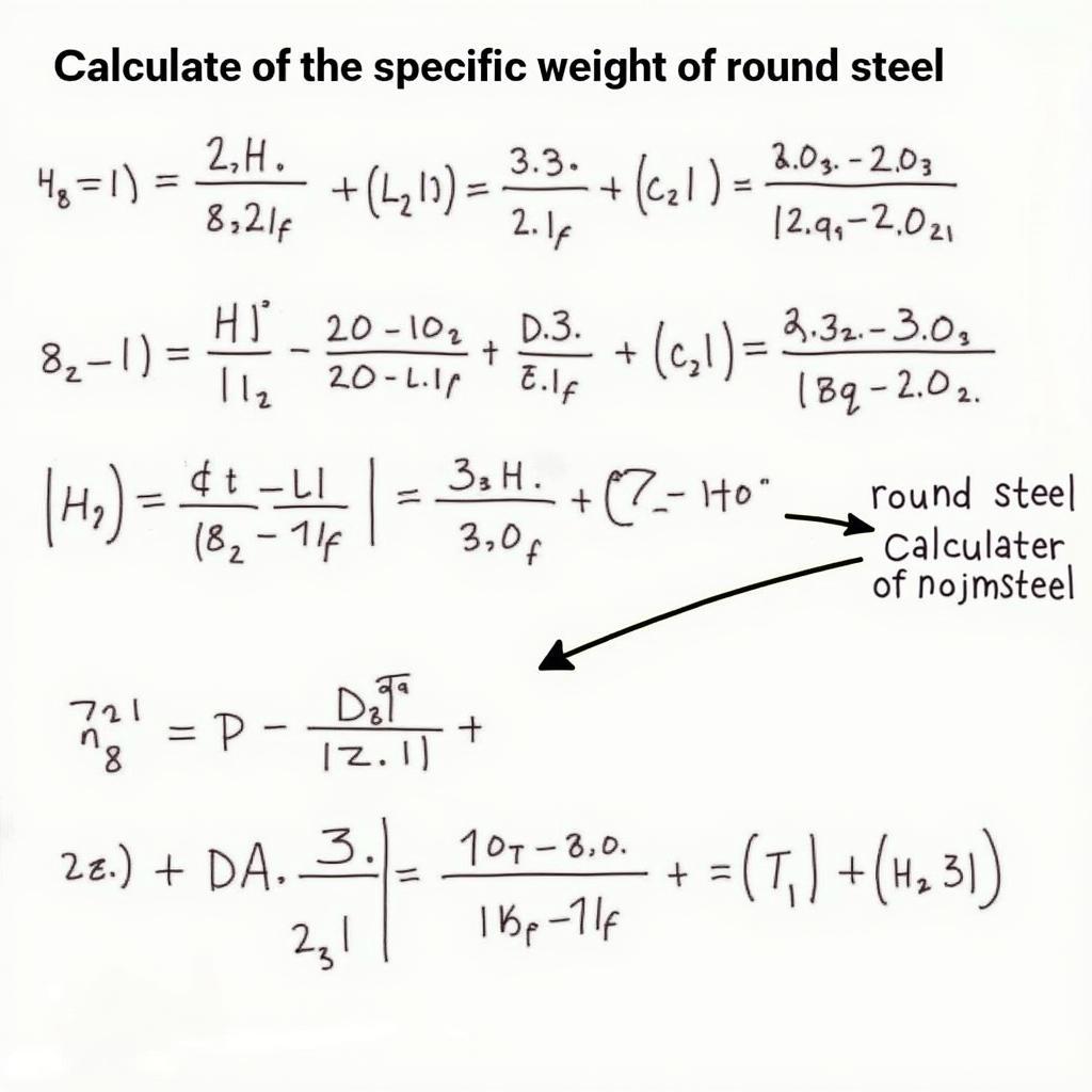 Tính toán trọng lượng riêng thép tròn