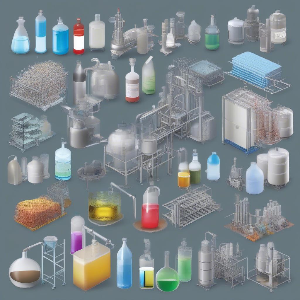 Applications of 120kg of chemicals in various industries