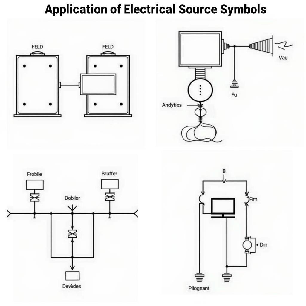 Ứng dụng kí hiệu nguồn điện