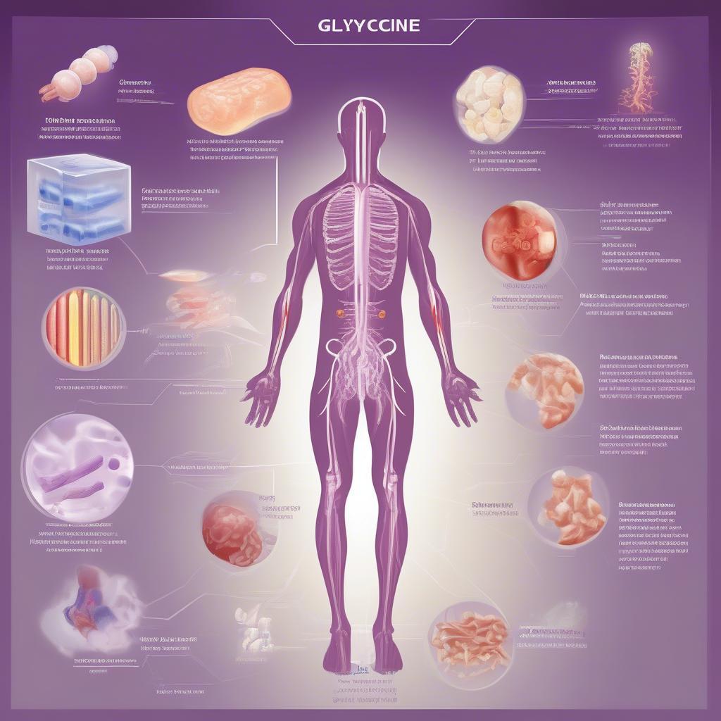 Minh họa vai trò của glyxin trong cơ thể người