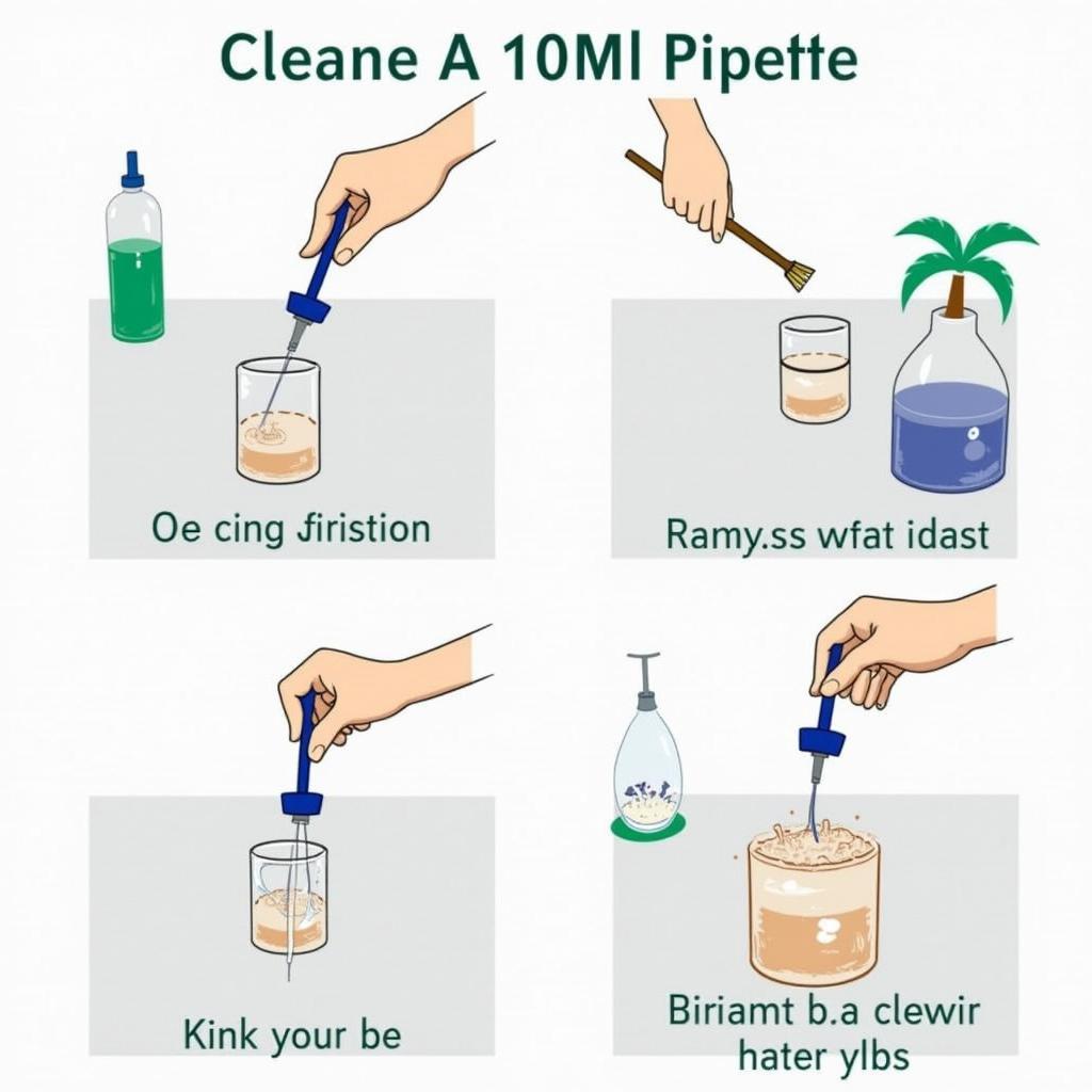 Vệ sinh pipet 10ml