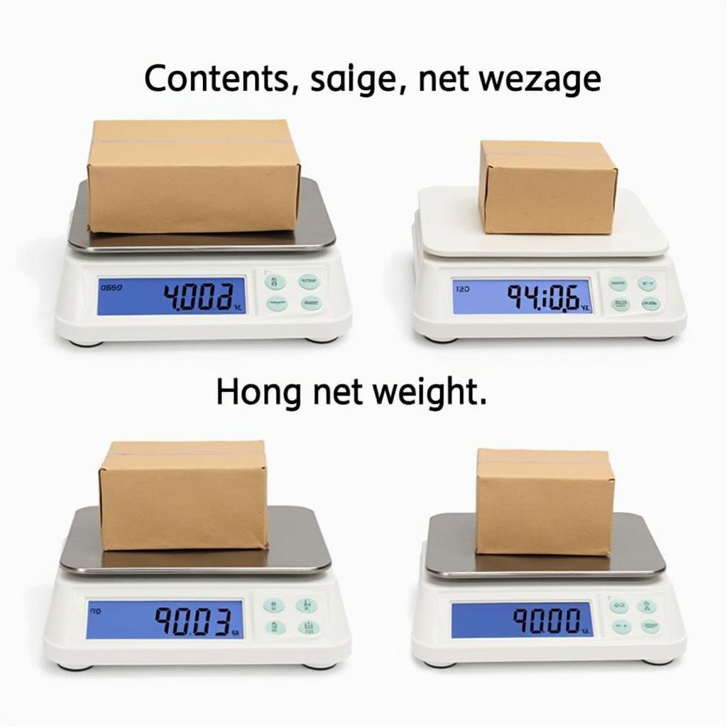 Xác Định Net Weight và Gross Weight