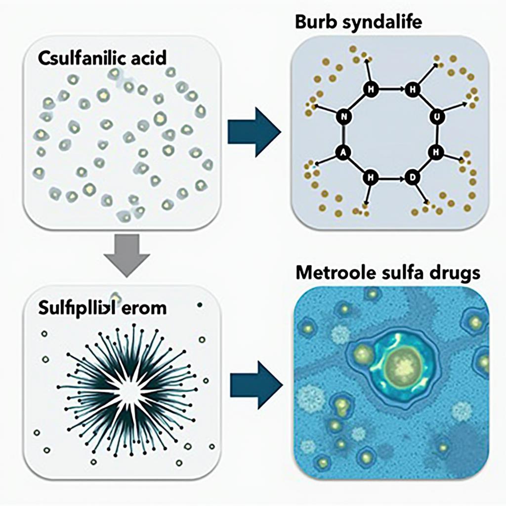 Acid Sulfanilic trong sản xuất thuốc Sulfa