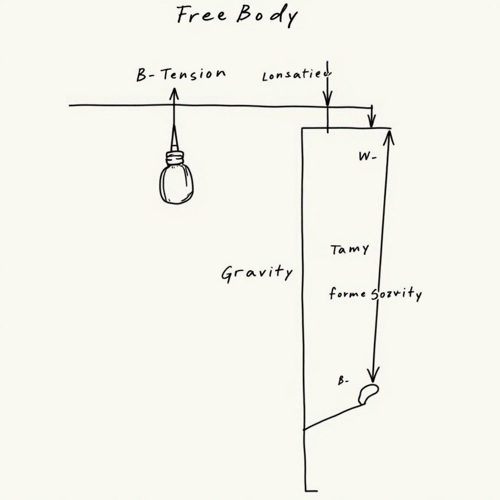 Biểu đồ lực vật thể treo