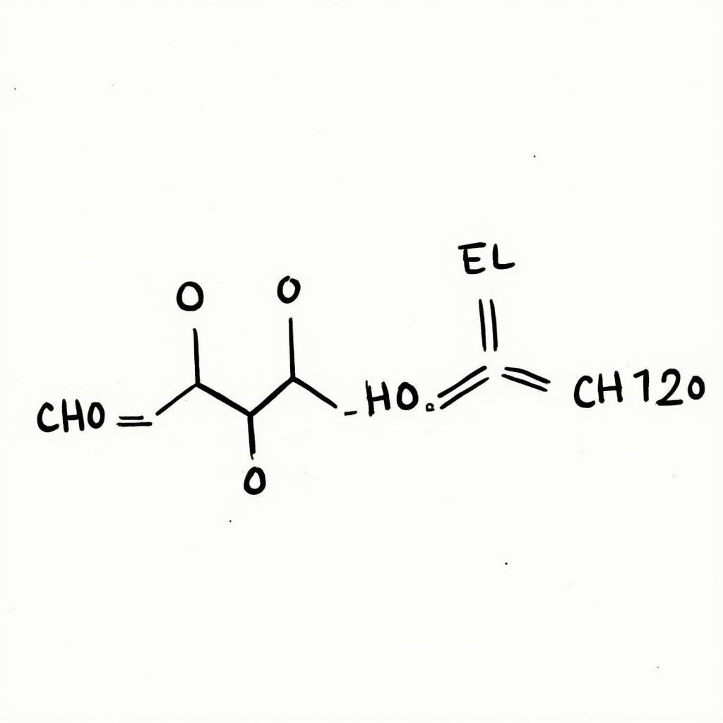 Cấu trúc phân tử của C6H12O6 Fructose