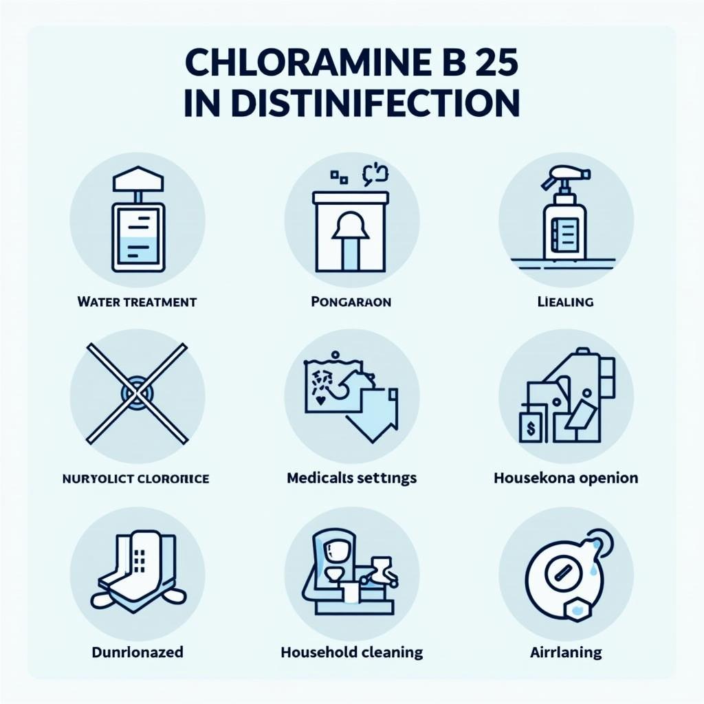 Ứng dụng của Cloramin B 25 trong khử trùng