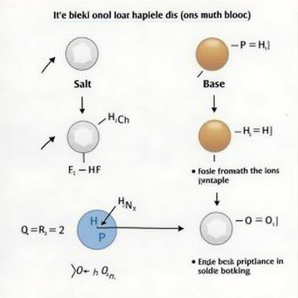 Mechanism of ion exchange reaction between salt and base