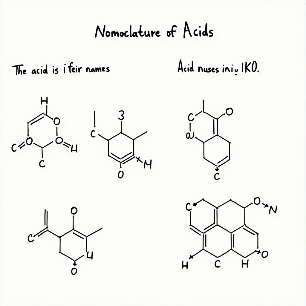 Danh pháp hóa học của acid