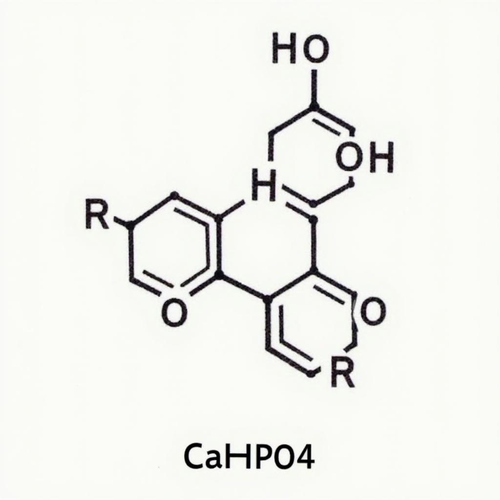 Cấu trúc phân tử của Dicalcium Phosphate