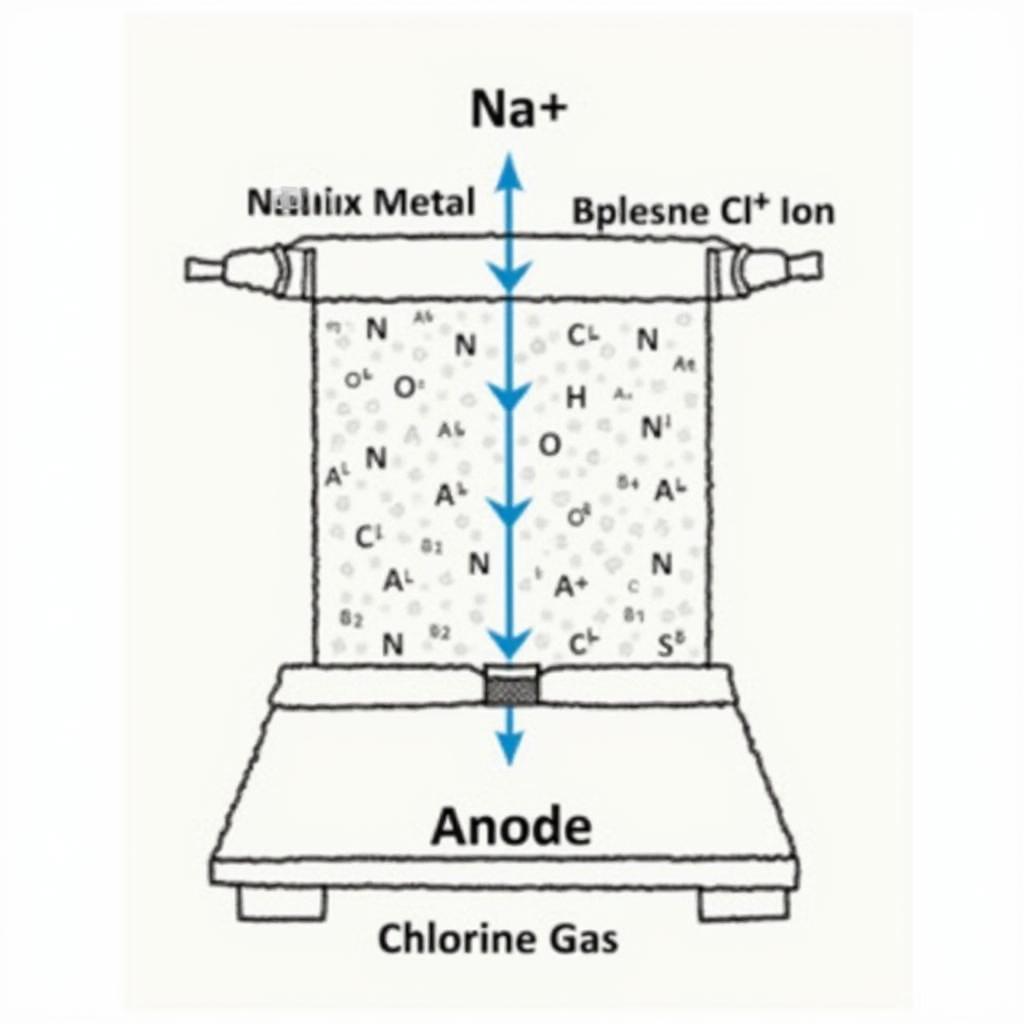 Điện phân nóng chảy NaCl