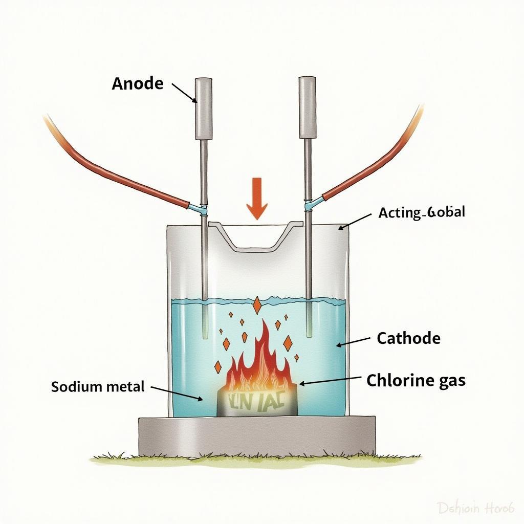 Điện phân NaCl điều chế Na