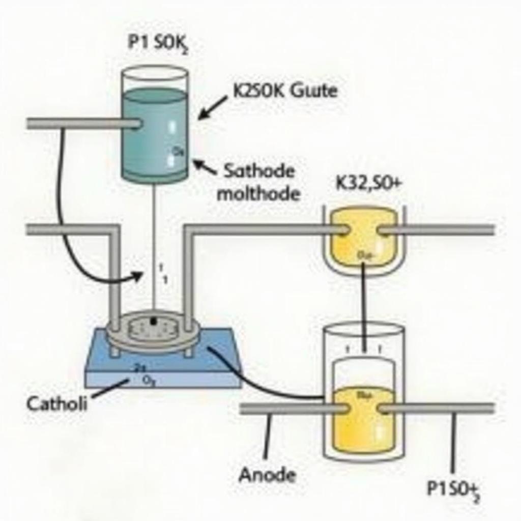 Điện phân nóng chảy K2SO4