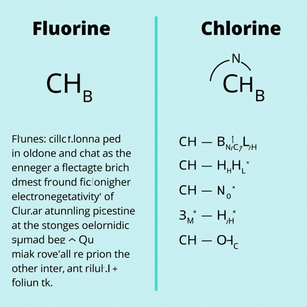 So sánh độ âm điện của Flo và Clo