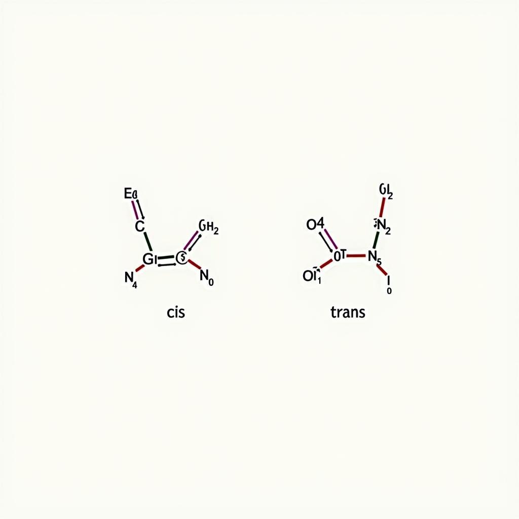 Cis-trans isomers of but-2-ene