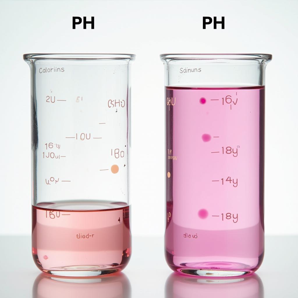 Phenolphtalein trong các môi trường khác nhau