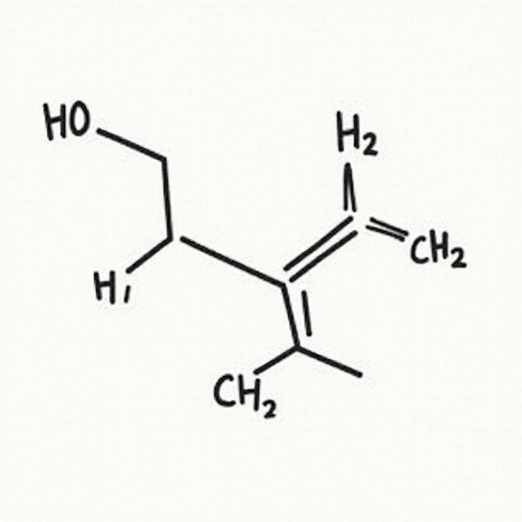 Công thức cấu tạo của Formaldehyde