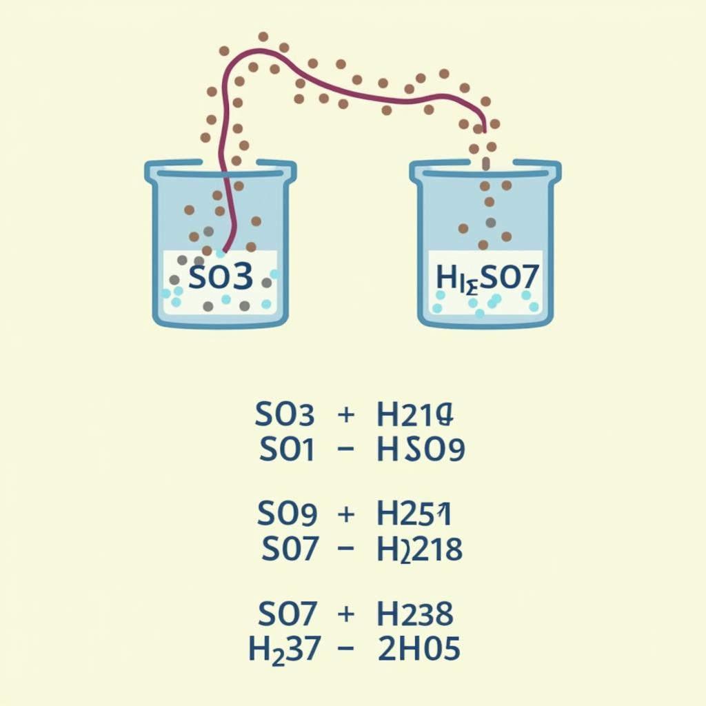 Hấp thụ SO3 bằng H2SO4 để tạo Oleum