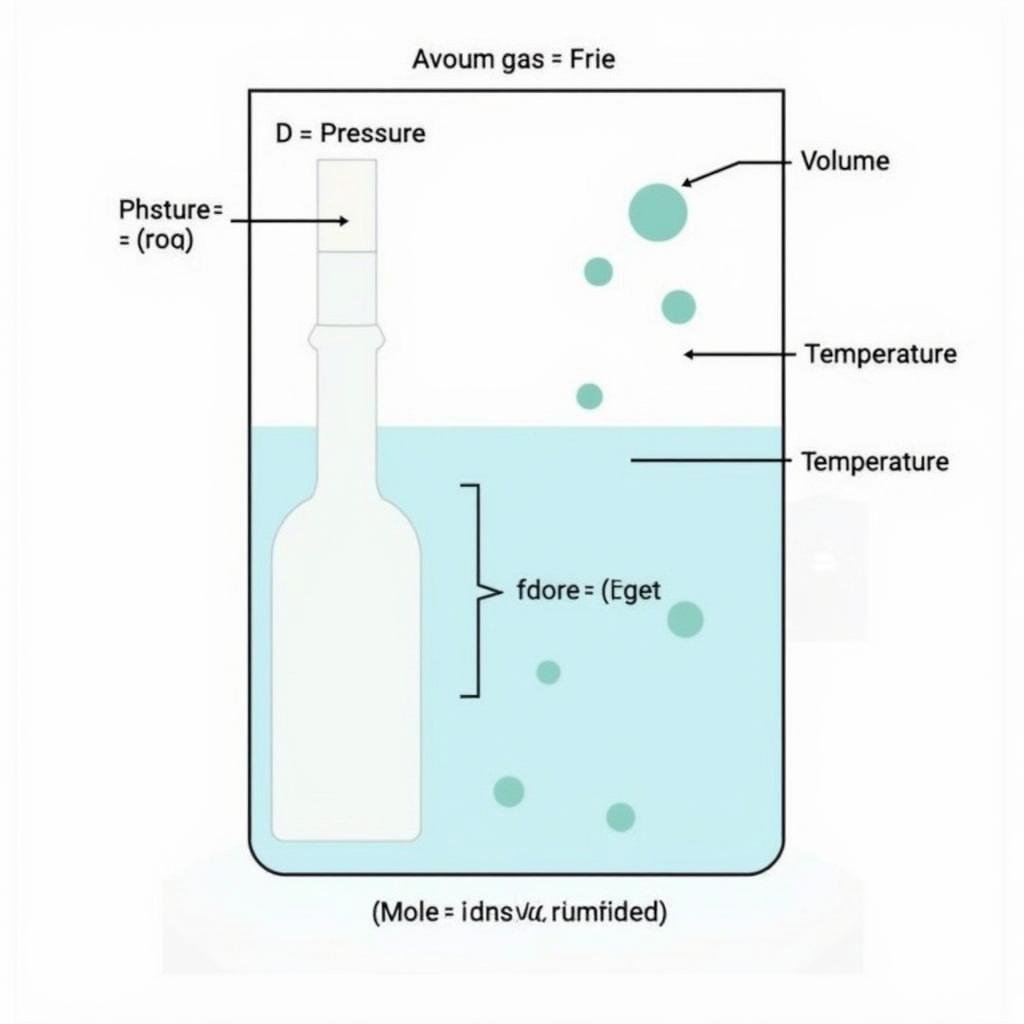 Kí hiệu thể tích trong định luật khí lý tưởng